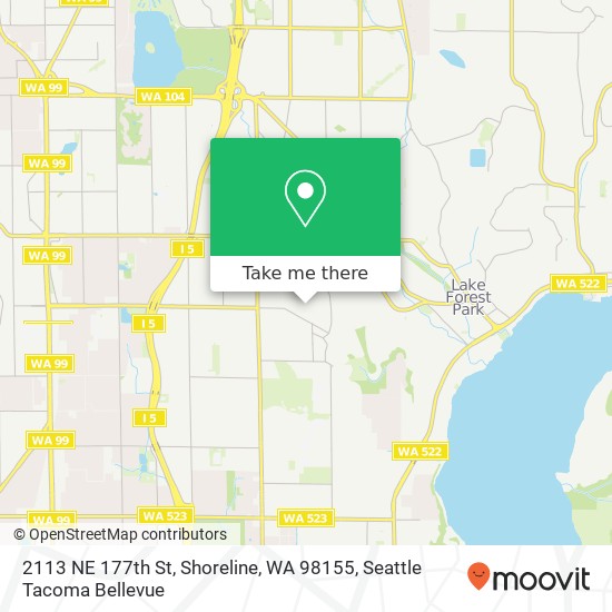 2113 NE 177th St, Shoreline, WA 98155 map