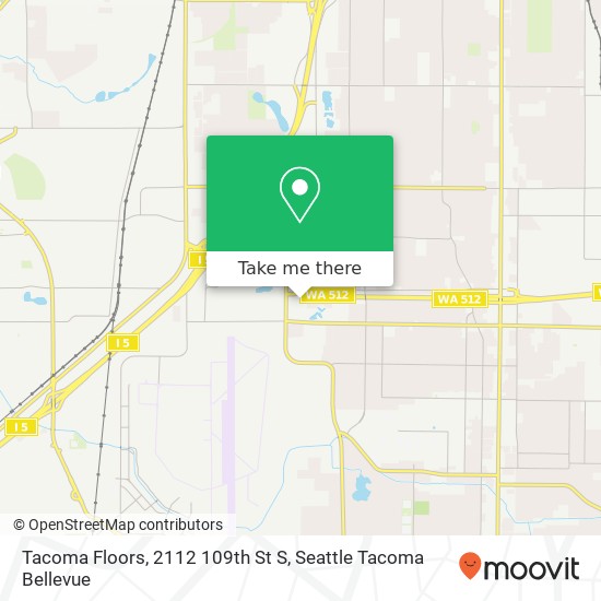 Mapa de Tacoma Floors, 2112 109th St S