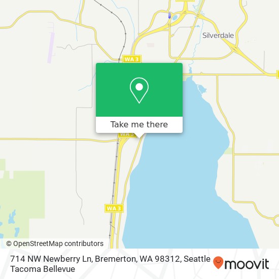 Mapa de 714 NW Newberry Ln, Bremerton, WA 98312