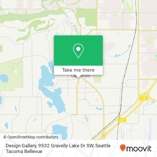 Design Gallery, 9532 Gravelly Lake Dr SW map