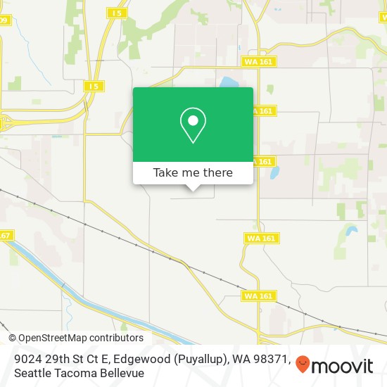 Mapa de 9024 29th St Ct E, Edgewood (Puyallup), WA 98371