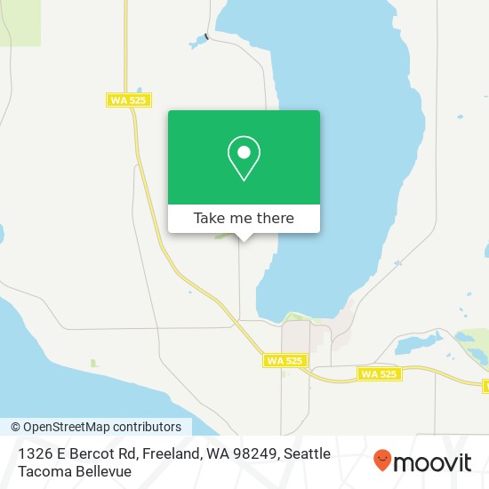 Mapa de 1326 E Bercot Rd, Freeland, WA 98249