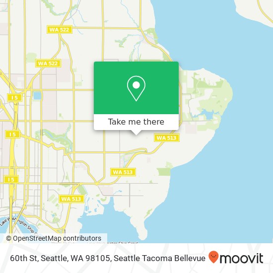 Mapa de 60th St, Seattle, WA 98105