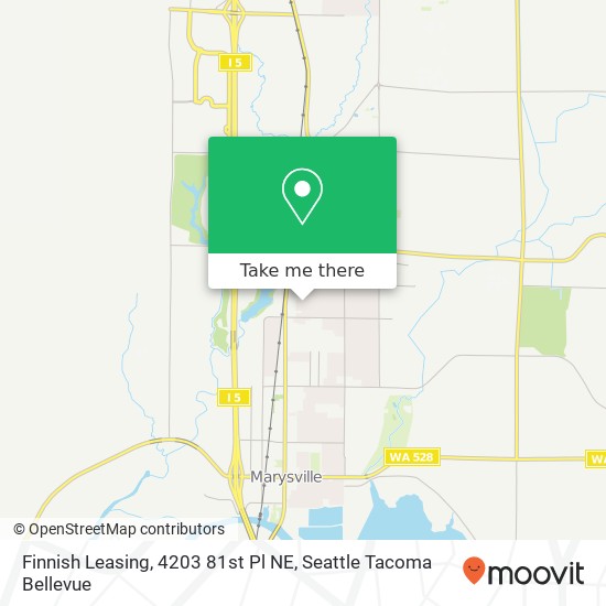 Mapa de Finnish Leasing, 4203 81st Pl NE