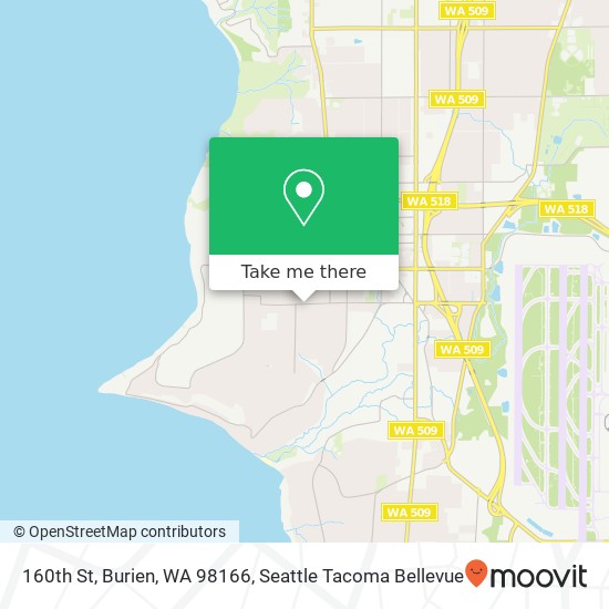 160th St, Burien, WA 98166 map