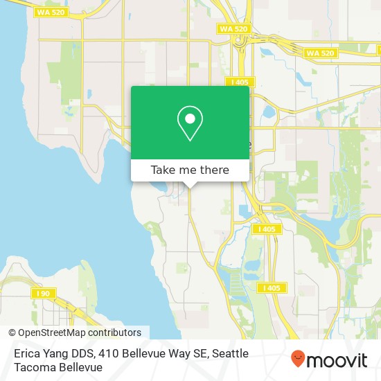 Mapa de Erica Yang DDS, 410 Bellevue Way SE