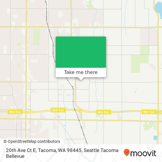 20th Ave Ct E, Tacoma, WA 98445 map