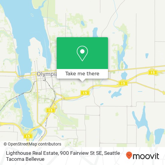 Mapa de Lighthouse Real Estate, 900 Fairview St SE