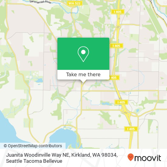 Mapa de Juanita Woodinville Way NE, Kirkland, WA 98034