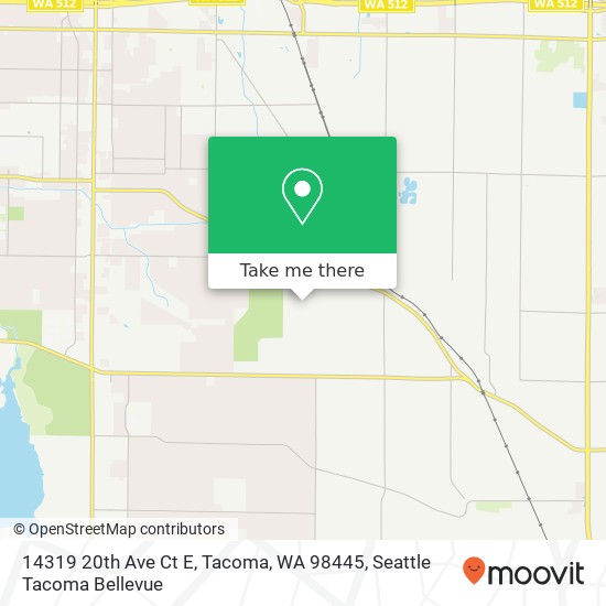 Mapa de 14319 20th Ave Ct E, Tacoma, WA 98445