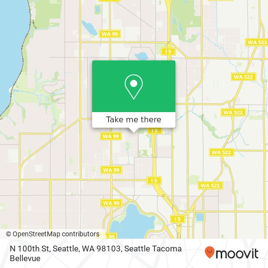 Mapa de N 100th St, Seattle, WA 98103