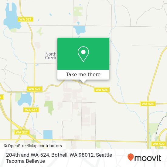 204th and WA-524, Bothell, WA 98012 map