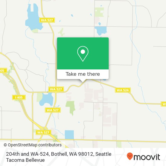 204th and WA-524, Bothell, WA 98012 map