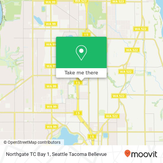 Northgate TC Bay 1, Northgate TC Bay 1, 10200 1st Ave NE, Seattle, WA 98125, USA map