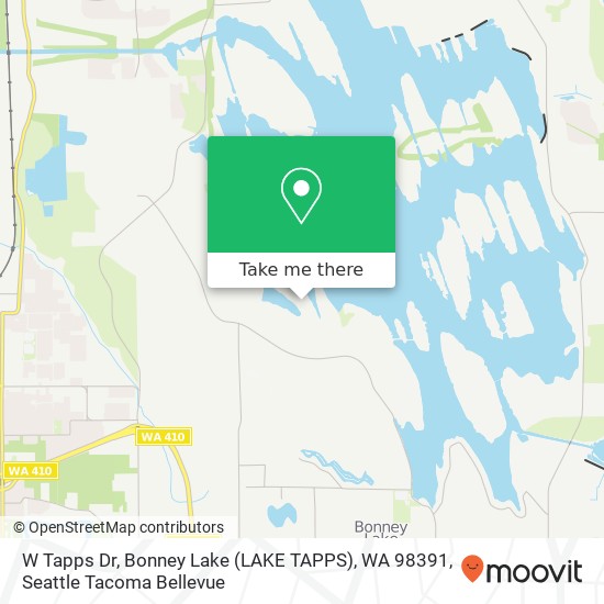 Mapa de W Tapps Dr, Bonney Lake (LAKE TAPPS), WA 98391