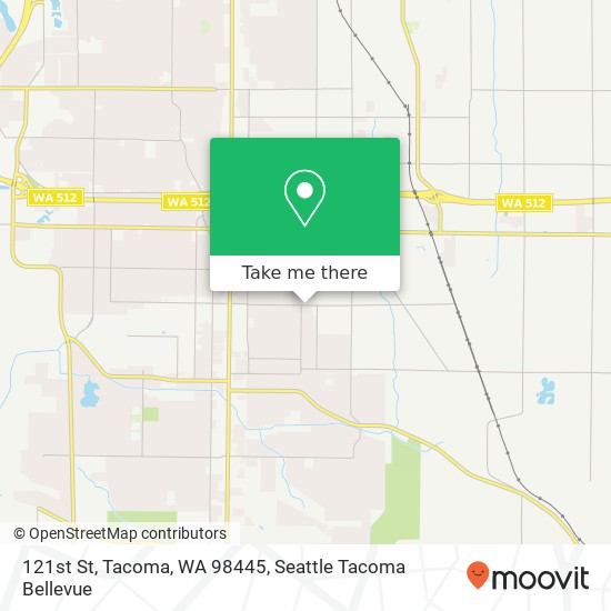 121st St, Tacoma, WA 98445 map