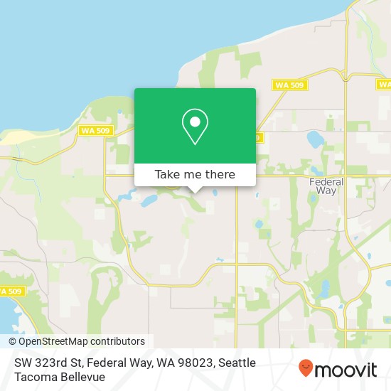 SW 323rd St, Federal Way, WA 98023 map