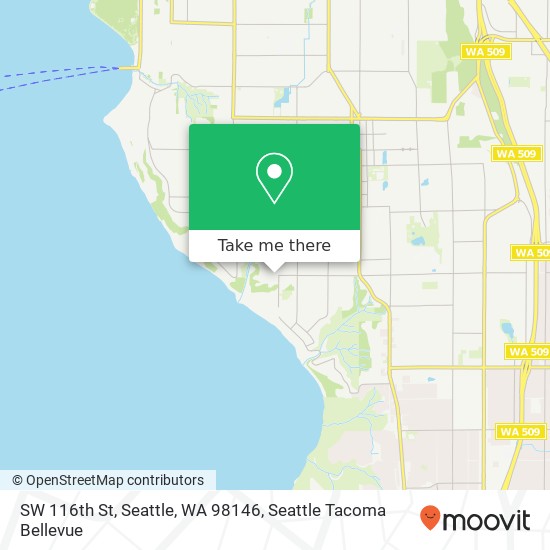 SW 116th St, Seattle, WA 98146 map