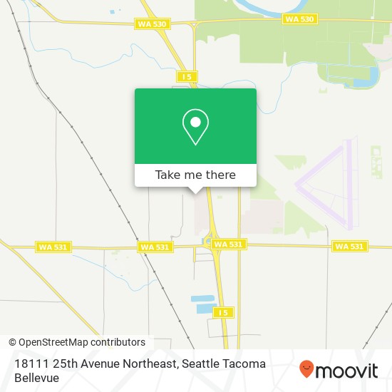 18111 25th Avenue Northeast, 18111 25th Ave NE, Marysville, WA 98271, USA map