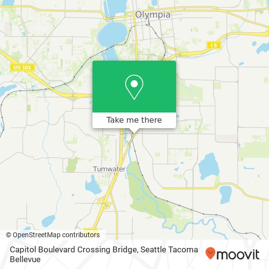 Mapa de Capitol Boulevard Crossing Bridge