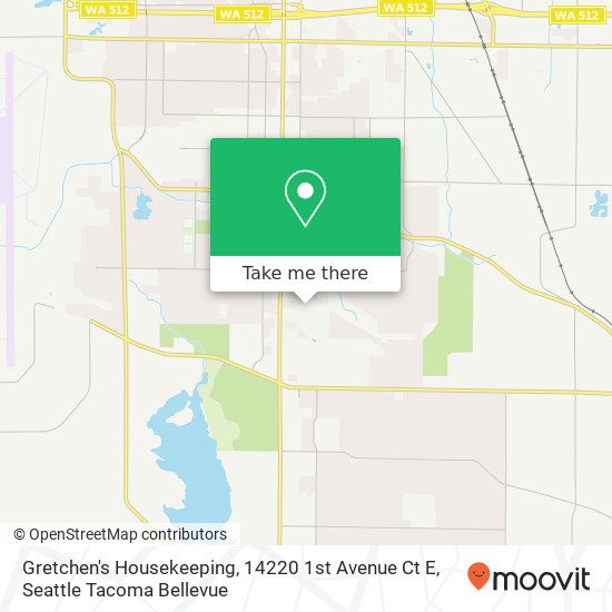 Mapa de Gretchen's Housekeeping, 14220 1st Avenue Ct E