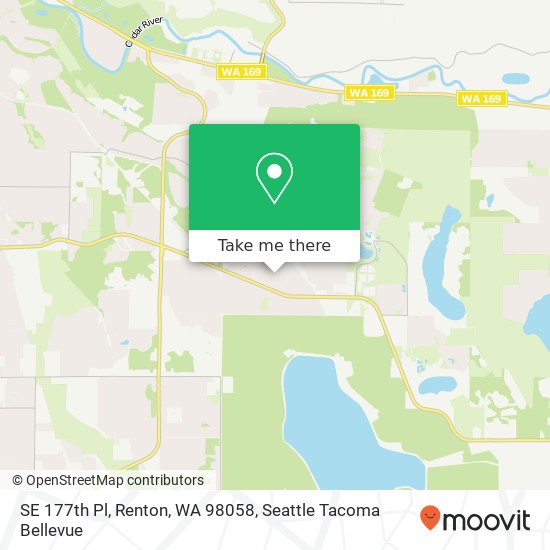 SE 177th Pl, Renton, WA 98058 map