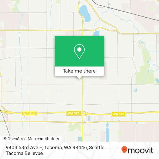 Mapa de 9404 53rd Ave E, Tacoma, WA 98446