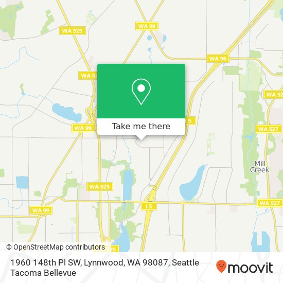 Mapa de 1960 148th Pl SW, Lynnwood, WA 98087