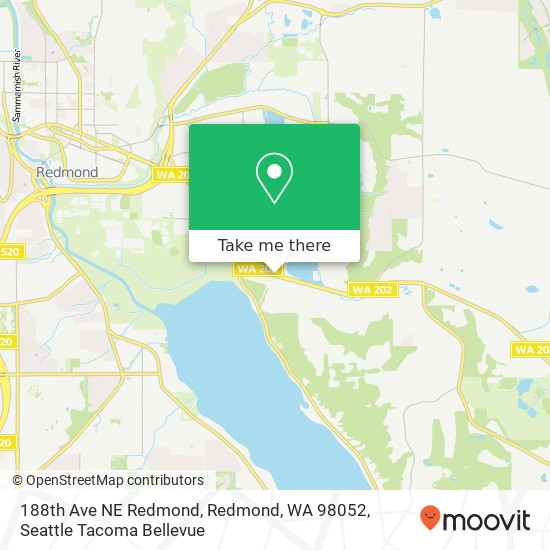Mapa de 188th Ave NE Redmond, Redmond, WA 98052