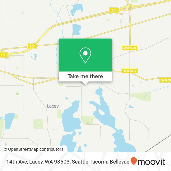 Mapa de 14th Ave, Lacey, WA 98503