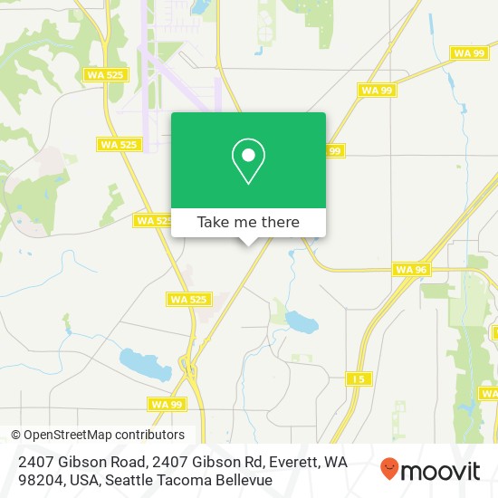 2407 Gibson Road, 2407 Gibson Rd, Everett, WA 98204, USA map