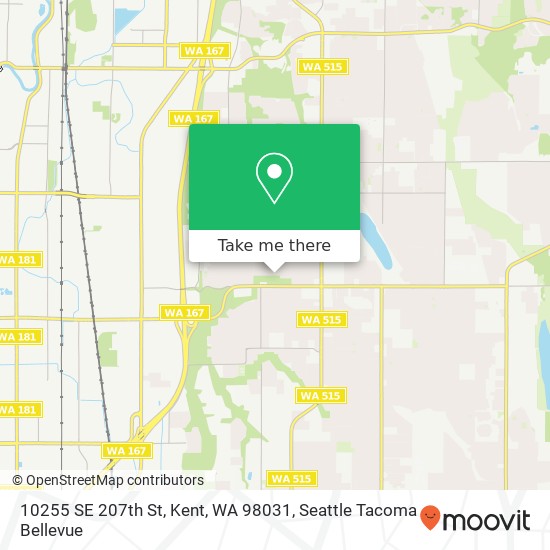 10255 SE 207th St, Kent, WA 98031 map