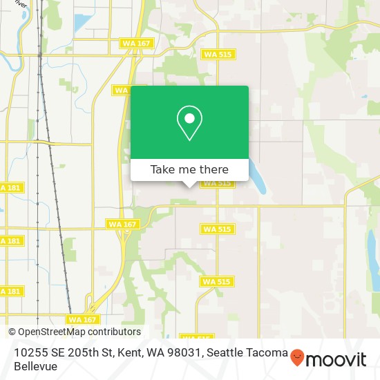 10255 SE 205th St, Kent, WA 98031 map