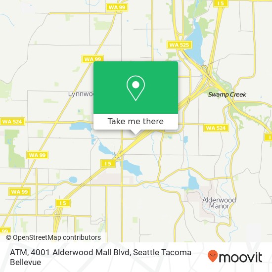 ATM, 4001 Alderwood Mall Blvd map