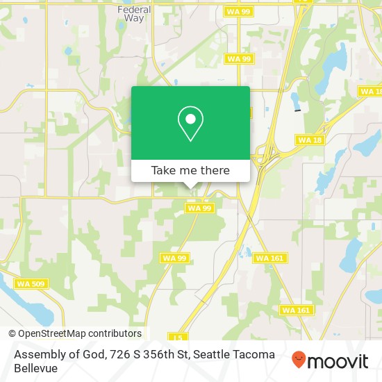 Mapa de Assembly of God, 726 S 356th St