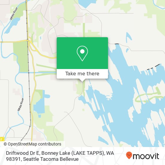 Driftwood Dr E, Bonney Lake (LAKE TAPPS), WA 98391 map