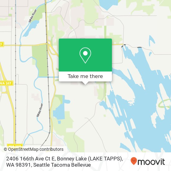 2406 166th Ave Ct E, Bonney Lake (LAKE TAPPS), WA 98391 map