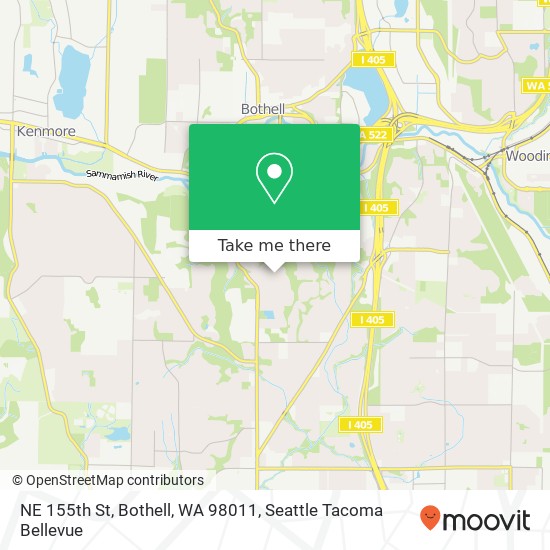 NE 155th St, Bothell, WA 98011 map