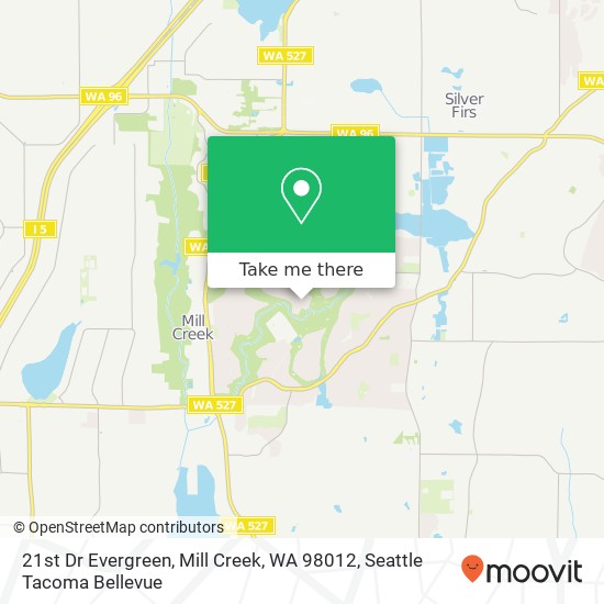 21st Dr Evergreen, Mill Creek, WA 98012 map