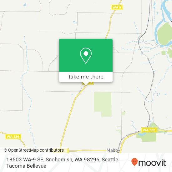 Mapa de 18503 WA-9 SE, Snohomish, WA 98296