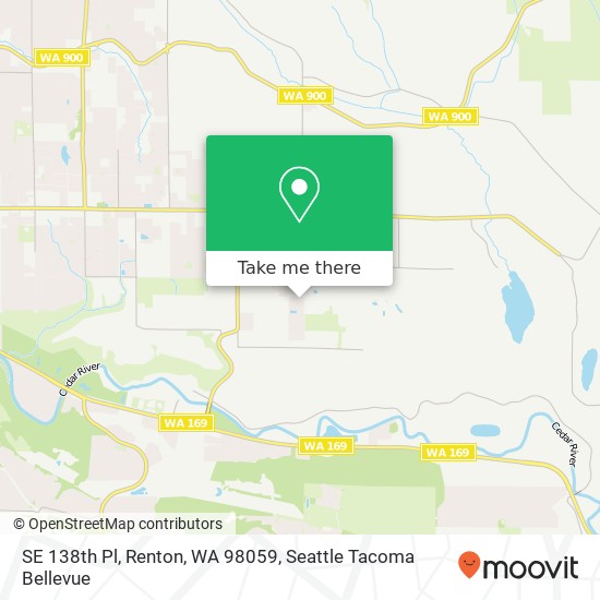 SE 138th Pl, Renton, WA 98059 map