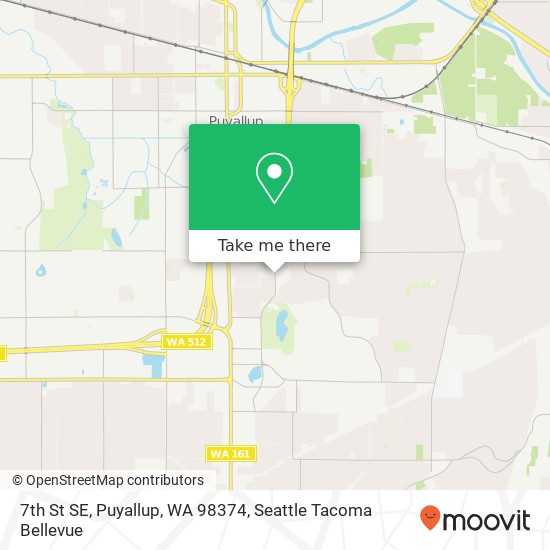 Mapa de 7th St SE, Puyallup, WA 98374