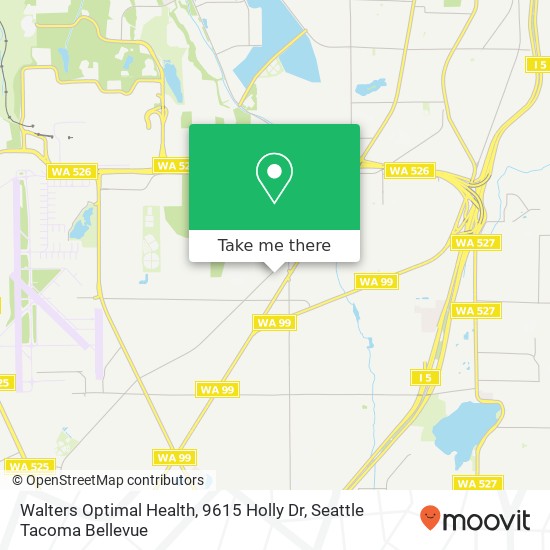 Mapa de Walters Optimal Health, 9615 Holly Dr