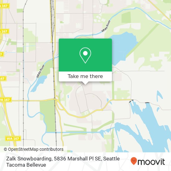 Zalk Snowboarding, 5836 Marshall Pl SE map