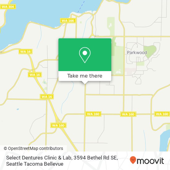 Select Dentures Clinic & Lab, 3594 Bethel Rd SE map