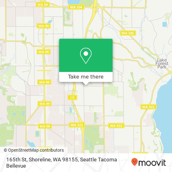 165th St, Shoreline, WA 98155 map