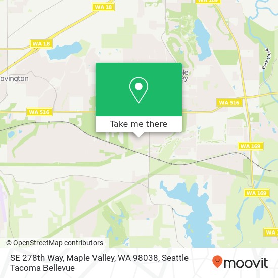 Mapa de SE 278th Way, Maple Valley, WA 98038