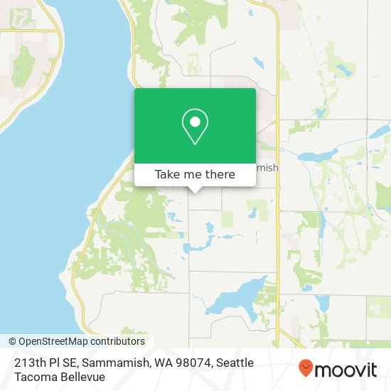 Mapa de 213th Pl SE, Sammamish, WA 98074