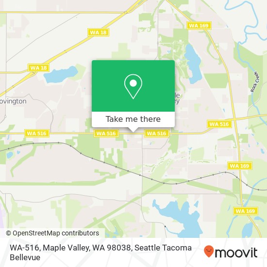 WA-516, Maple Valley, WA 98038 map