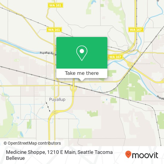 Mapa de Medicine Shoppe, 1210 E Main